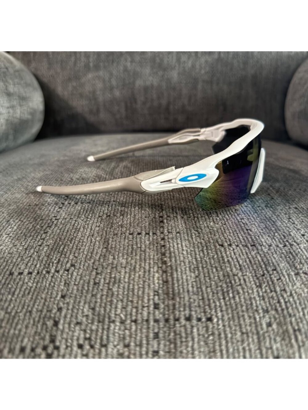 Oakley Radar EV PRIZM Polarized Blue OO9208 White-Gray Frame - Picture 4 of 10